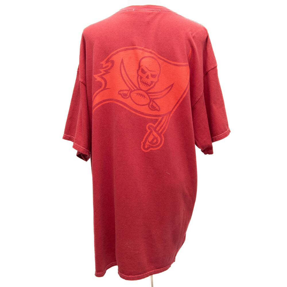 New Vintage Tubular Red Tampa Bay Buccaneers Short Sleeve T-Shirt Size 2XL